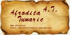 Afrodita Tumarić vizit kartica